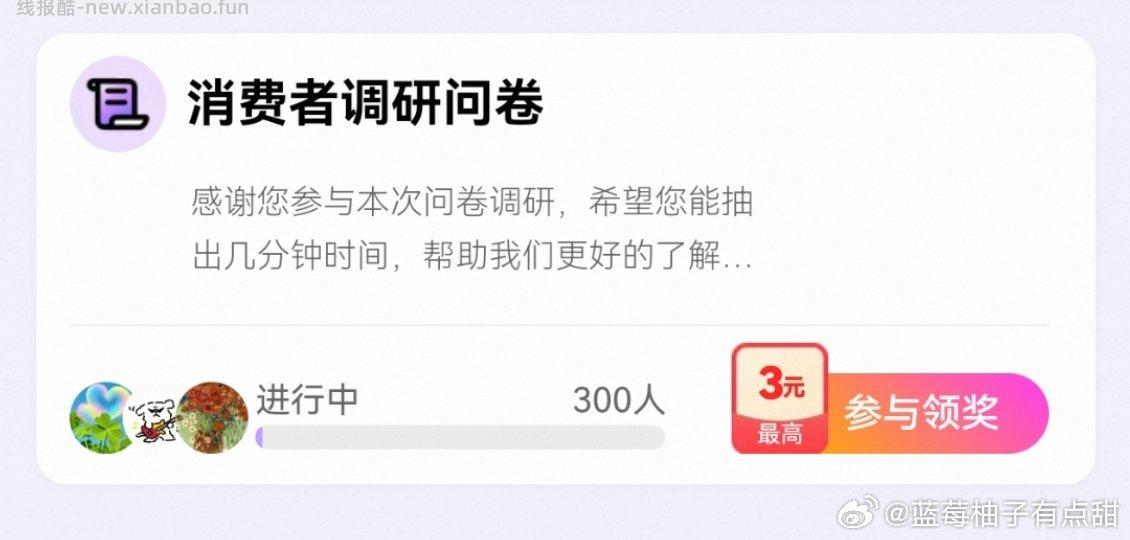 yjwd300人的消费者调研 - 线报酷